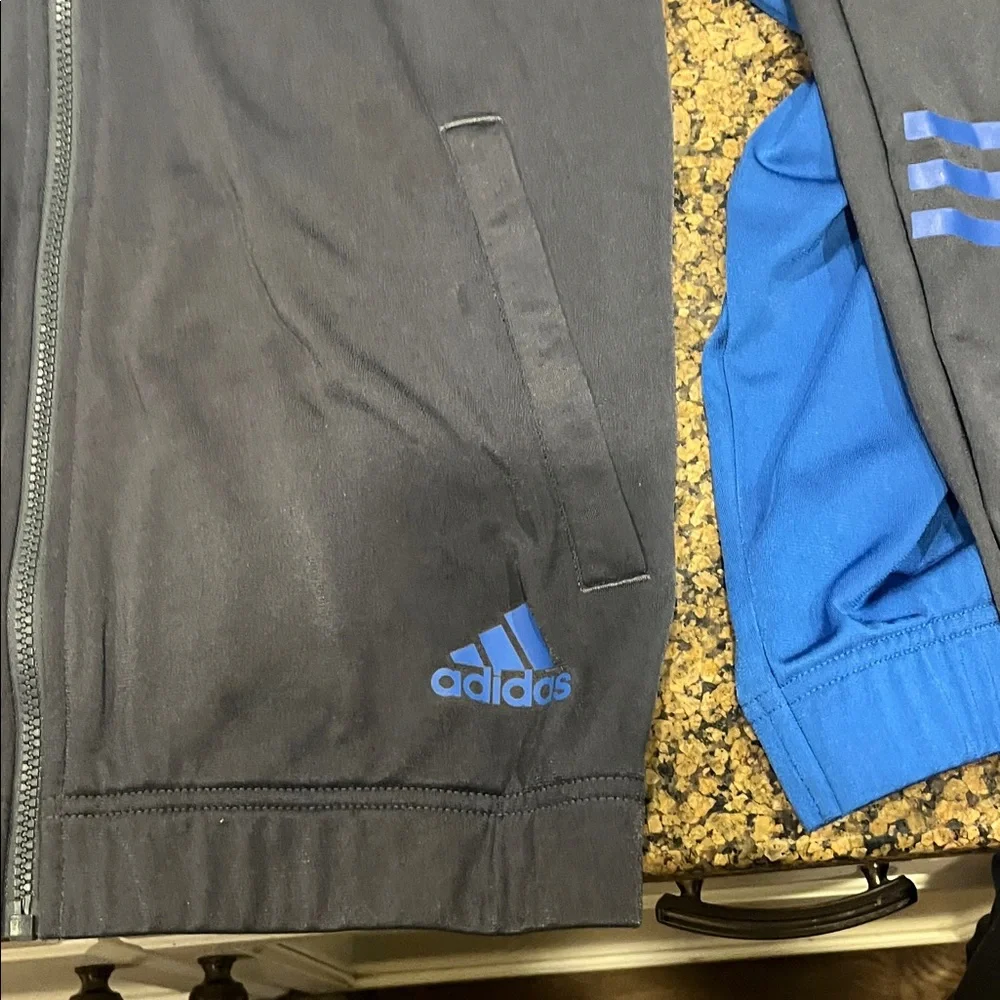 Adidas Blue and Gray Tracksuit - Picture 5 of 14
